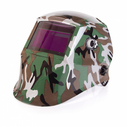 Маска хамелеон зварювальна Artotic SUN7B з автоматичним світлофільтром / Професійна захисна маска для зварювальників Army Welder