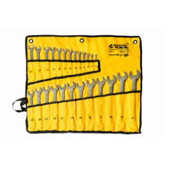 MasterTool Ключі ріжково-накідні набір 25 шт рол (6-28,30,32), Арт.: 71-2125