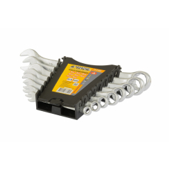 MasterTool Ключі ріжково-накідні набір 8 шт (6,8,10,12,13,14,17,19), Арт.: 71-2108