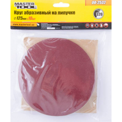 MasterTool Коло шліфувальне на липучці 125 мм, зерно 320, Арт.: 08-2532