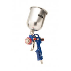 MasterTool Краскопульт HP ВБ 600 мл, алюміній, Ø 1,5 мм, 120-170 л/хв, 3,5-5 бар, Арт.: 81-8719