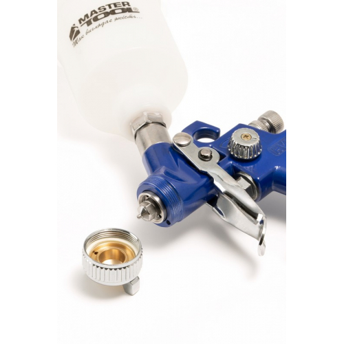 MasterTool Краскопульт HVLP MINI ВБ 100 мл, пластик, Ø 0,8 мм, 70-110 л/хв, 2-2,5 бар, Арт.: 80-8930