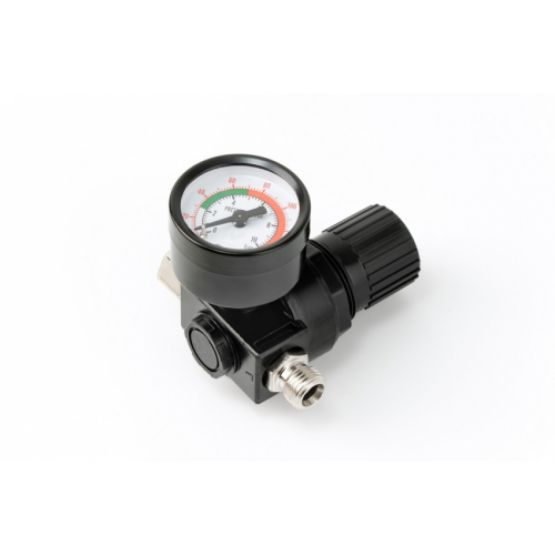 MasterTool Краскопульт HVLP ВБ 600 мл, пластик, Ø 1,4 мм, 120-240 л/хв, 3-4 бар з редуктором, Арт.: 80-8910