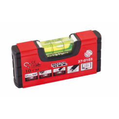 MasterTool Рівень 10 см, 1 капсула, 0,5 мм/1м, з магнітом, Арт.: 37-0103