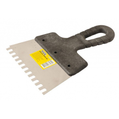 MasterTool Шпатель зубчастий 150*6*6 мм, Ст.: 19-6615