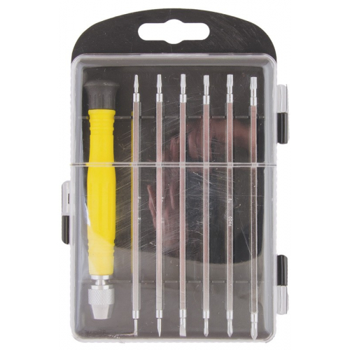 MasterTool Викрутка прецизійна в кейсі 6 двосторонніх насадок, Арт.: 40-0164