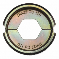 Матриця обжимна MILWAUKEE для кабелів та конекторів, DIN22 Cu 120