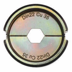 Матриця обжимна MILWAUKEE для кабелів та конекторів, DIN22 Cu 35