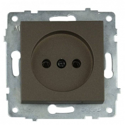 Механізм розетки одинарної Grano мока