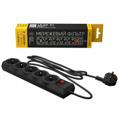 Мережевий фільтр PREMIUM LP-X5 2 м Black (3520Вт)