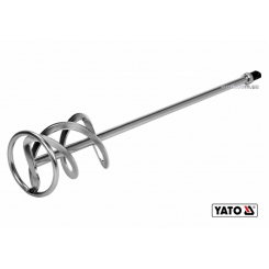 Міксер спіральний подвійний для будівельних сумішей оцинкований YATO Ø100 x 600 мм M14 10-20 кг