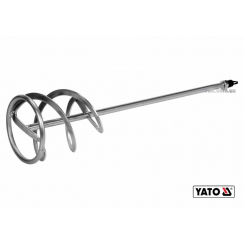 Міксер спіральний подвійний для будівельних сумішей оцинкований YATO Ø135 x 600 мм M14 20-30 кг