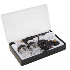 Міні аерограф з набором аксесуарів MASTERTOOL 81-8710