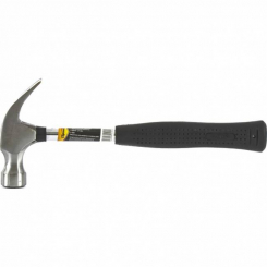 Молоток-гвоздодер 450 г, бойок 27 мм, металева прогумована трубчаста ручка, SPARTA