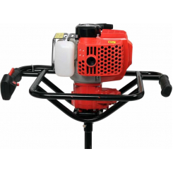 Мотобур бензиновий YATO; 1,4 кВт, зі шнеком Ø≤ 200 мм, 320 об/хв, 3 шнека і подовжува