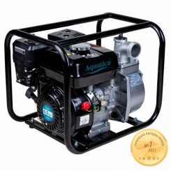 Мотопомпа 6.5л.с. Hmax 26м Qmax 30м³/год (4-х тактний) AQUATICA (772531)
