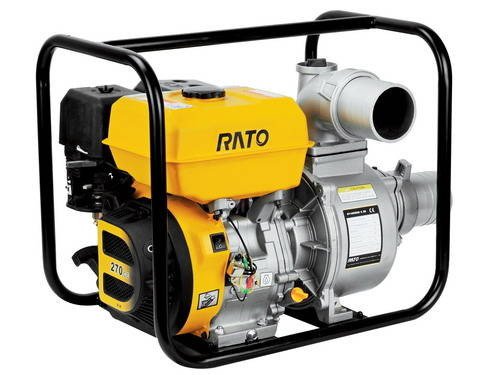 Мотопомпа для напівбрудної води,  R210, 212см3, 4,2кВт(3600об/хв), 30м3/год, 26м, 7м, 35кг