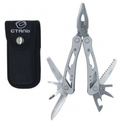 Мультиінструмент 12 в 1, чохол, 165 мм СТАЛЬ