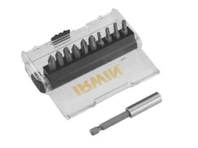 Набір 25 мм біт 10 штук: PH1/PH2/PH3/PZ1/PZ2/PZ3/T15/T20 (×2)/T25. магнітний тримач для біт у пластиковому кейсі
