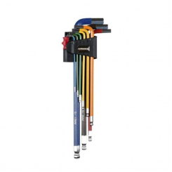 Набір Г-подібних ключів HEX HAISSER 48116 екстра довгі 9 шт