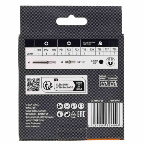 Набір біт DeWALT DT70901T