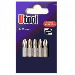 Набір біт Філіпс 5 шт, розмір 2х25 мм