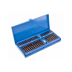 Набір біт S2, 40 шт. в металевому кейсі HOEGERT HEX/TORX/SPLINE HT1S405