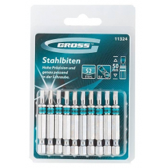 Набір біт SL4, 0х50, сталь S2, 10шт.