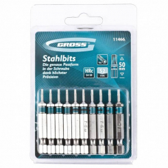 Набір насадок TORX 6x50, сталь S2, 10 шт., ГРОСС