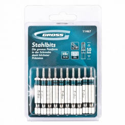 Набір насадок TORX 8x50, сталь S2, 10 шт., ГРОСС