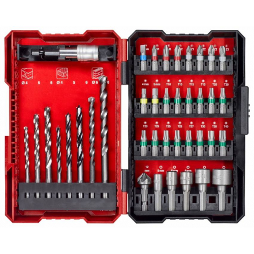 Набір біт та свердел HSS, 39 шт., L-Box, KWB (108956)