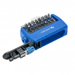 Набір біт з бітотримачем, 17 шт. HOEGERT SL/PH/TORX/PZ HT1S401