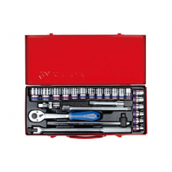 Набір головок 1/2" 24 одиниці 6-гран. з принаддям