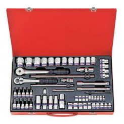 Набір головок 1/2" 3/8" 1/4" 62 одиниць