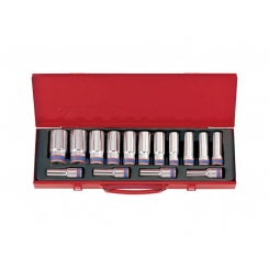 Набір головок 1/2" глуб. 15 одиниць 12 гр.