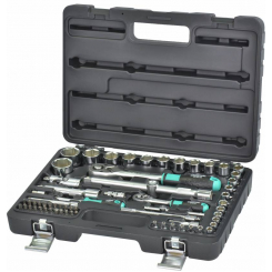 Набір головок 1/4"-1/2" 62од.10-32мм пластик.кейс