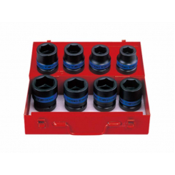 Набір головок 1" ударних 8 одиниць 24-41 мм King Tony (8410MP)