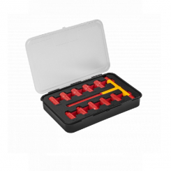 Набір головок діелектричних з Т-подібним воротком, 1000V HOEGERT 8 - 19 HT1E102