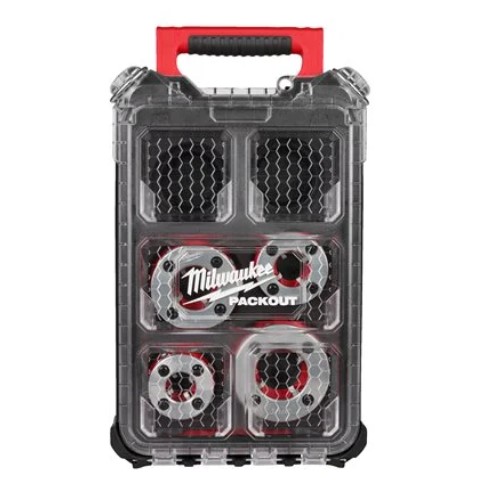 Набір головок для нарізання різблення MILWAUKEE FPT114HK BSPT Alloy, (для FPT114) (4шт), PACKOUT