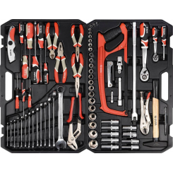 Набір головки торці. до квадр. 1/2'' з инстум-ми, комбін, ключів, біт та інше, 79 елем.[2], набір