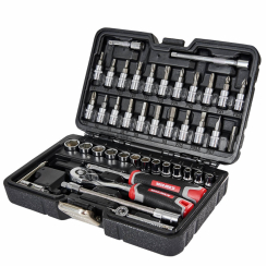 Набір головок торцевих з тріскачкою 1/4″ 46 предметів Vitals Master