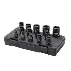 Набір головок ударних 1/2" 14од 10-27мм пластик.кейс