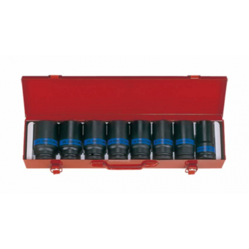 Набір головок ударних 3/4" 8 одиниць 26 - 38 мм подовжених (уп.1)