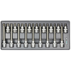 Набір головок зі вставкою Torx 1/2" Т20-Т60 18од ложемент