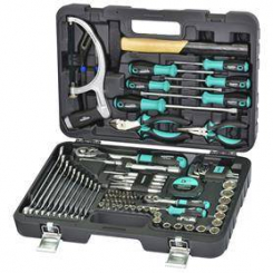 Набір інструмента 87од.1/2-1/4", гол. 4-24мм, ключі 8-22мм, викрутки, шарн.-губц.інcтрумент