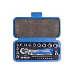 Набір інструментів 25 одиниць 1/4" (головки, біти, трищітка, подовжувач) (уп.1)