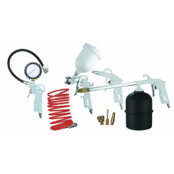 Набір інструментів G-810P ABAC з 8предметів (1 трубка,1 фарборозп,3 пістолети роздув/промиван/видув)