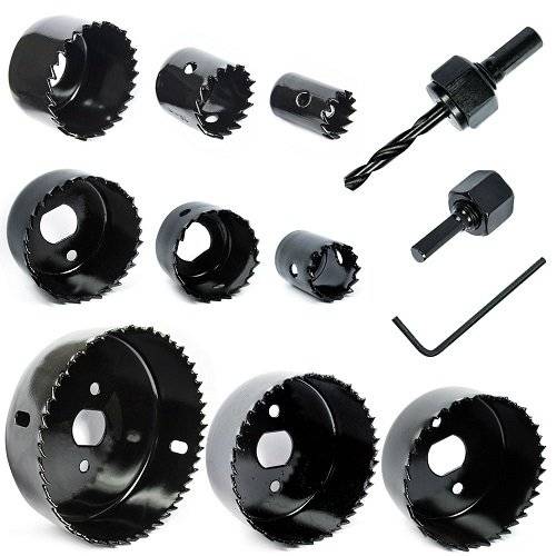 Набір кільцевих пил по дереву S&R Meister 19-82 мм