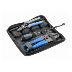 Набір кліщів зі змінними матрицями для обжиму електричних затискачів HOEGERT 3 HT1P177