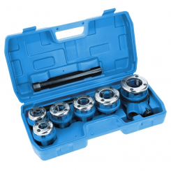 Набір клупів для нарізання різьби 1/4" - 5/4" HOEGERT 1/4 ". 3/8". 1/2 ". 3/4". 1 ". 1¼"; HT1P635